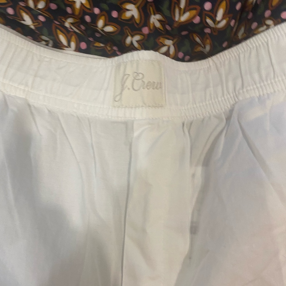 White J. Crew End-On-End Pants